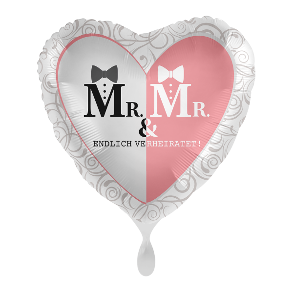 1 Balloon - Mr. & Mr. Finally Married - Luftballon-Welt