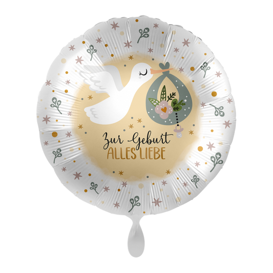 1 Balloon - Stork Birth - GER - Luftballon-Welt