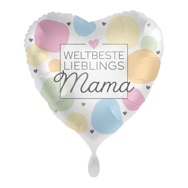 1 Balloon - World´s Best Mom - GER - Luftballon-Welt