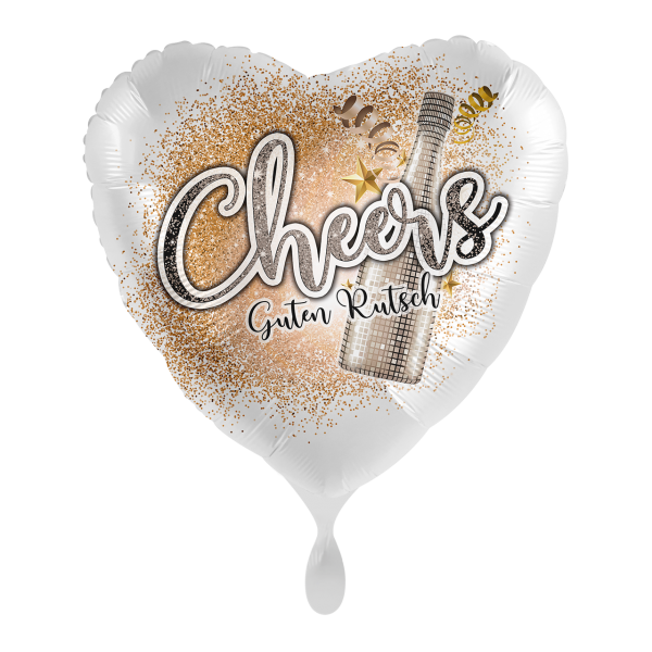 1 Ballon - Cheers Guten Rutsch - Luftballon-Welt