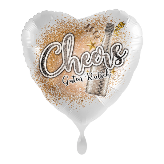 1 Ballon - Cheers Guten Rutsch - Luftballon-Welt