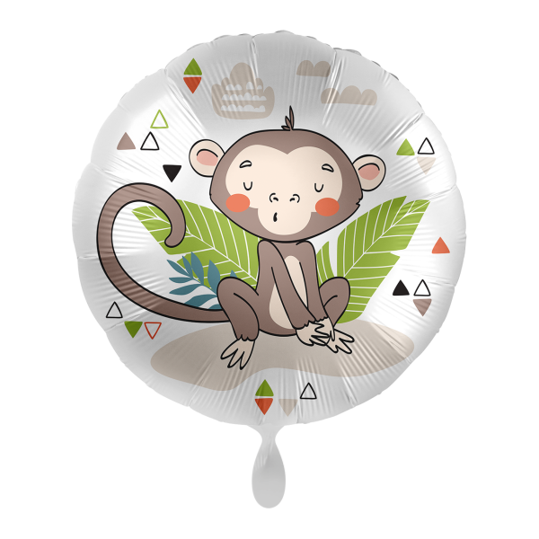 1 Balloon - Jungle Monkey - UNI - Luftballon-Welt