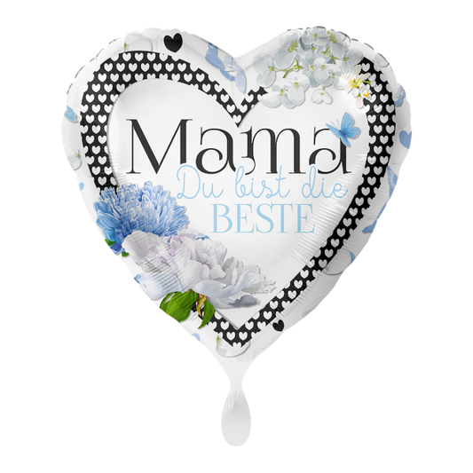 1 Ballon - Mama Du bist die Beste - Luftballon-Welt