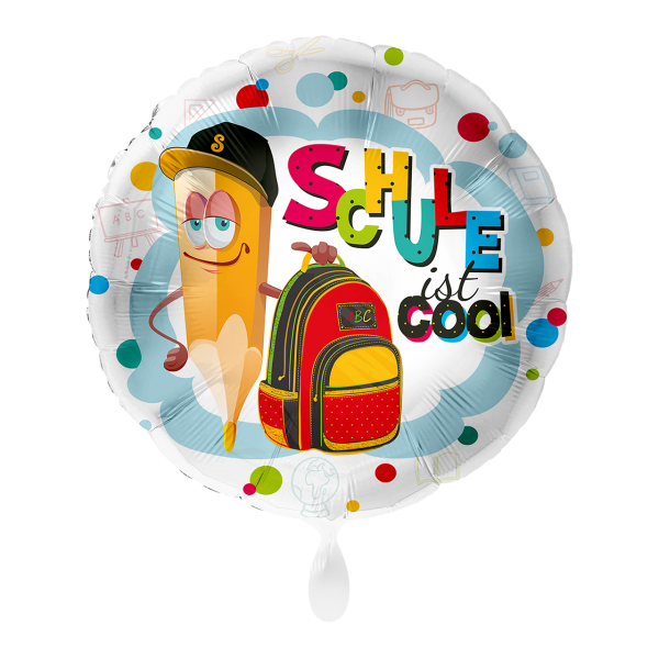 1 Ballon - Schule ist cool - Luftballon-Welt
