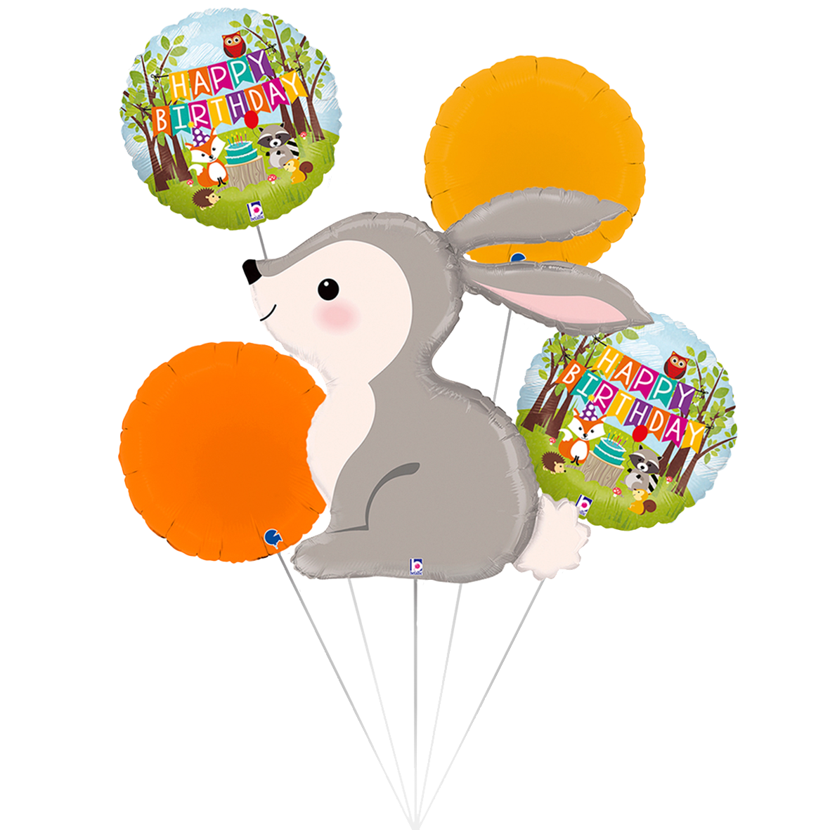 1 Balloon Set - Woodland Bunny