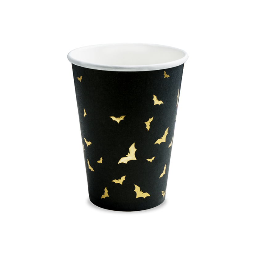 6 Pappbecher Trend - 220ml - Trick or Treat - Luftballon-Welt