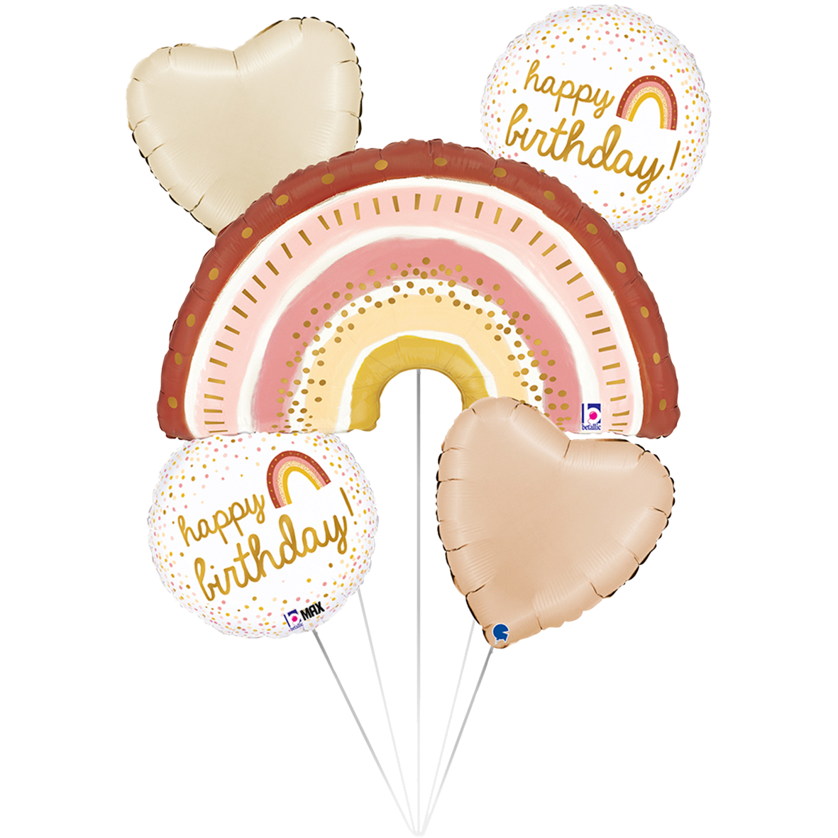 1 Balloon Set - Boho Rainbow - Luftballon-Welt