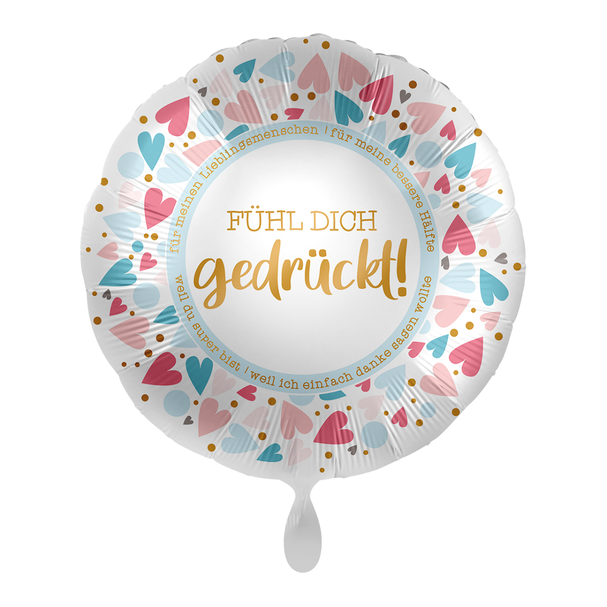 1 Ballon - Fühl dich gedrückt - Luftballon-Welt