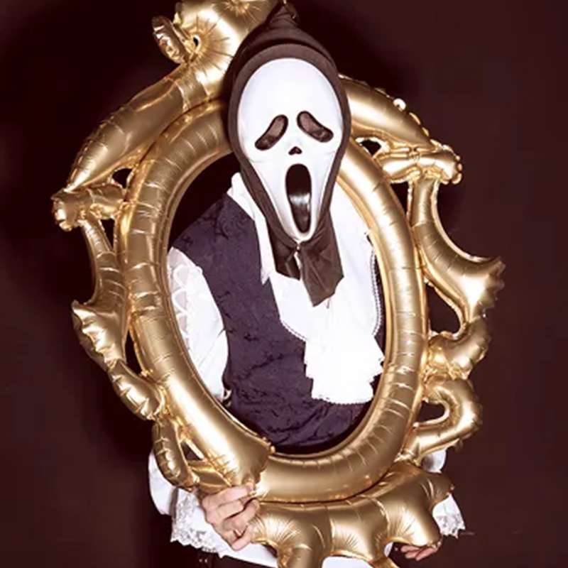 1 Halloween Maske mit Kapuze - Scream - Luftballon-Welt
