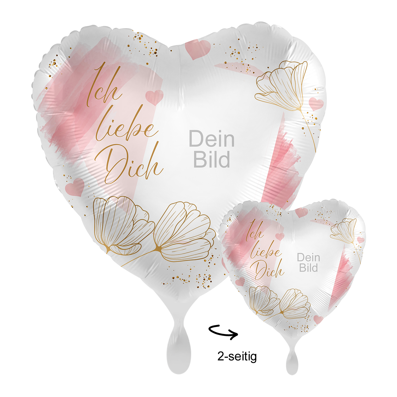 1 Ballon mit Foto - Tender Flowers