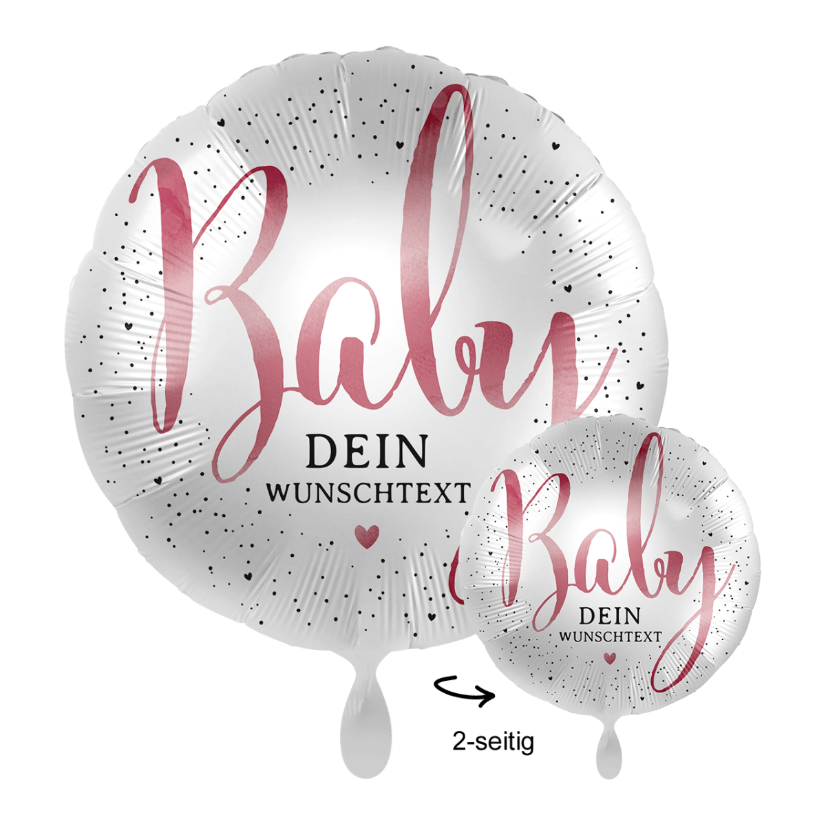 1 Ballon mit Text - Little Cute Baby Girl für Balloons von Luftballon-Welt |