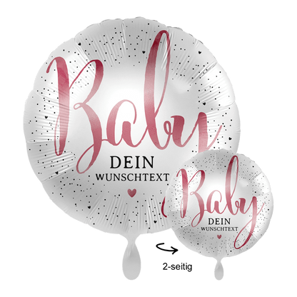 1 Ballon mit Text - Little Cute Baby Girl für Balloons von Luftballon-Welt |