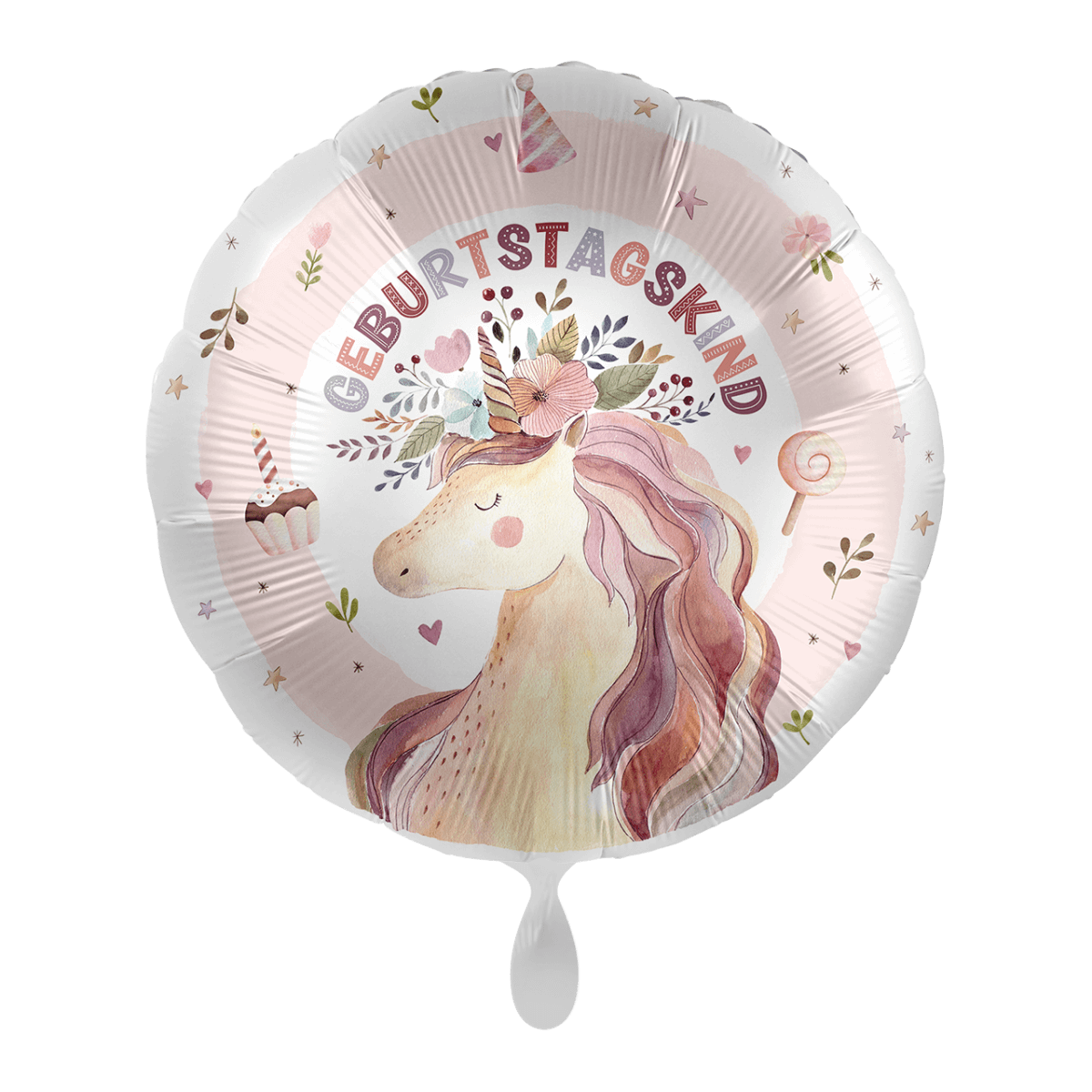 1 Balloon - Dreamy Unicorn BDAY - GER für Balloons von Luftballon-Welt |