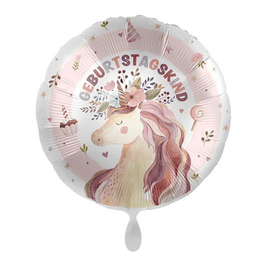 1 Balloon - Dreamy Unicorn BDAY - GER für Balloons von Luftballon-Welt |