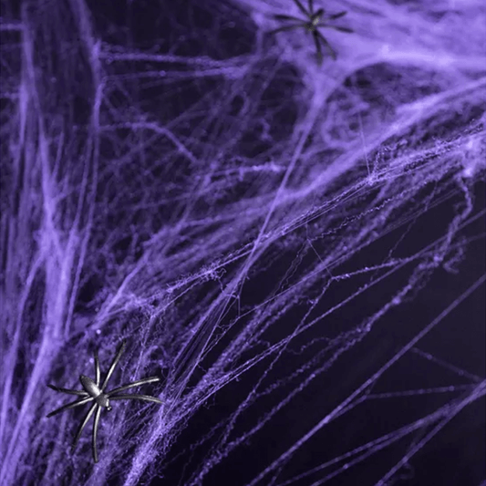 1 Halloween Spinnennetz - Lila für Fabric Streamers von Luftballon-Welt |