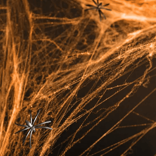 1 Halloween Spinnennetz - Orange für Seasonal & Holiday Decorations von Luftballon-Welt |