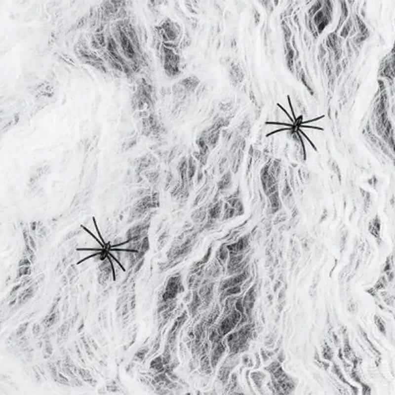 1 Halloween Spinnennetz - White für Fringe Curtains von Luftballon-Welt |