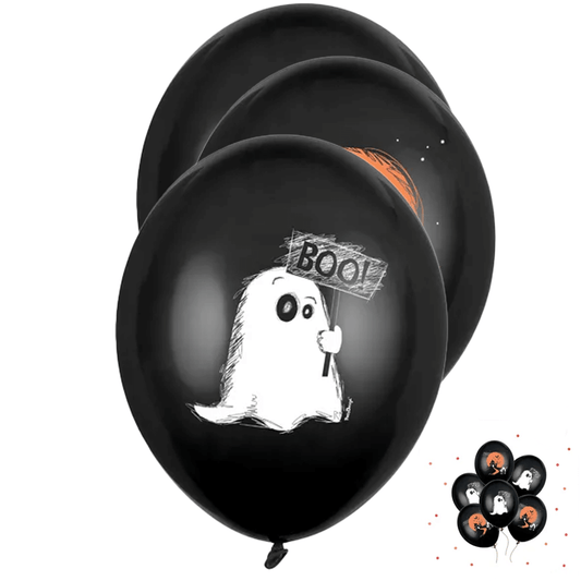 6 Luftballons - Ø 30cm - Geist - Pastel Black für Balloons von Luftballon-Welt |