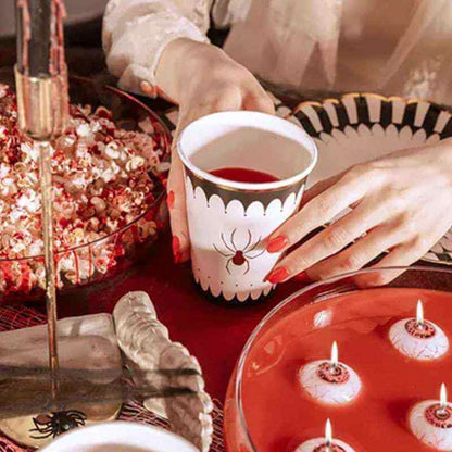 6 Pappbecher - Spinnen für Cocktail Decorations von Luftballon-Welt |