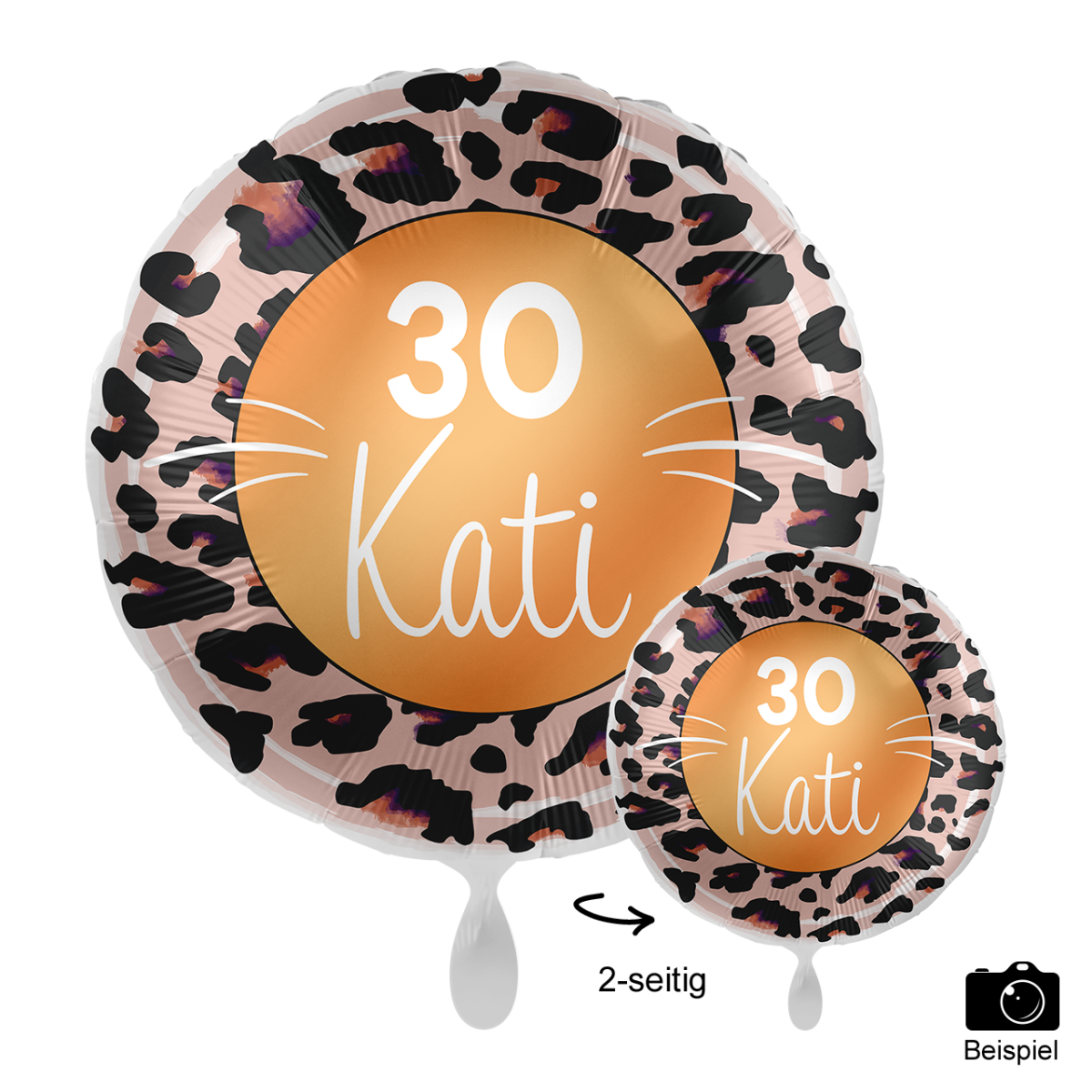 1 Ballon mit Text - Happy Birthday Du wildes Ding - Luftballon-Welt 