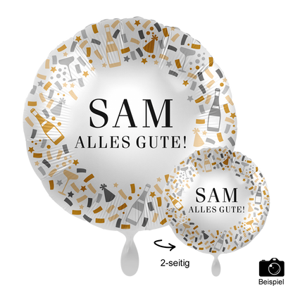 1 Ballon mit Text - Hello - Luftballon-Welt 