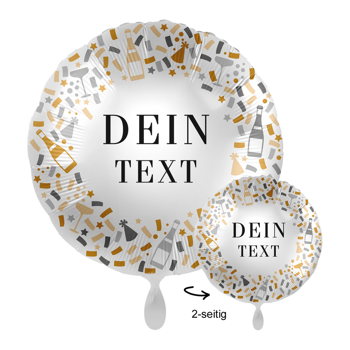 1 Ballon mit Text - Hello - Luftballon-Welt 