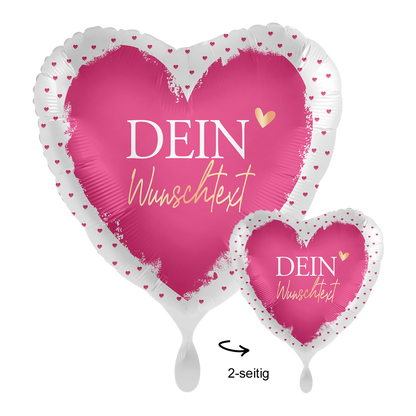 1 Ballon mit Text - With All My Heart - Luftballon-Welt
