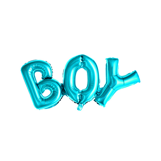 1 Ballon - Schriftzug - BOY - Luftballon-Welt 