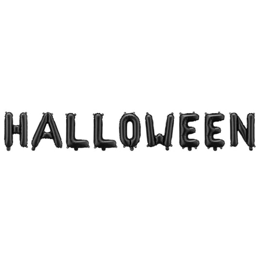 1 Ballon - Schriftzug - Halloween - Luftballon-Welt 