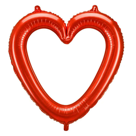 1 Ballon XXL - Herzrahmen Rot - Luftballon-Welt 