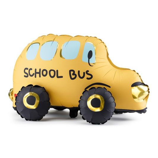1 Ballon XXL mit Standfuß - School Bus - Luftballon-Welt 