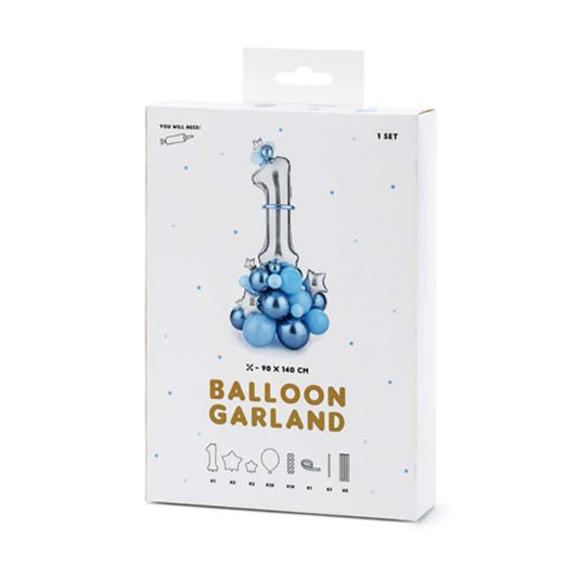 1 Ballonset - Ballon Bouquet - Boyish 1 - Luftballon-Welt