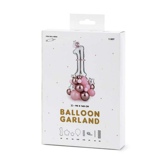 1 Ballonset - Ballon Bouquet - Girlish 1 - Luftballon-Welt