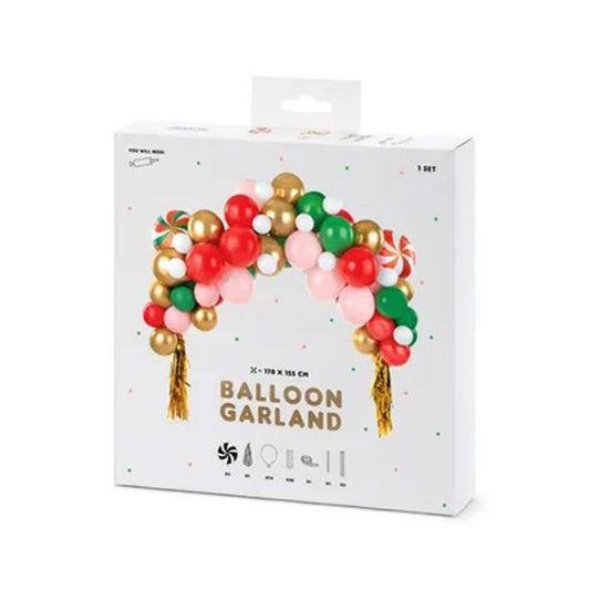 1 Ballonset - Ballongirlande - Christmas Candy - Luftballon-Welt 