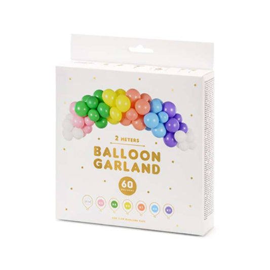1 Ballonset - Ballongirlande - Rainbow - Luftballon-Welt 