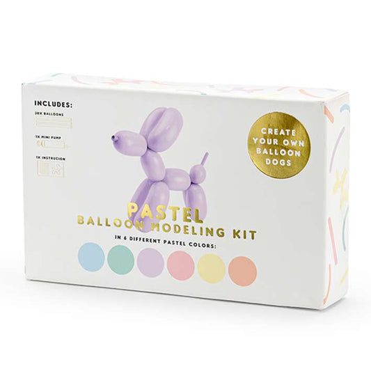 1 Ballonset - Modellierballons - Pastel - Luftballon-Welt 