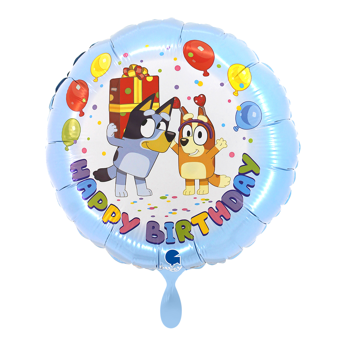 1 Balloon - Bluey - Happy Birthday - Luftballon-Welt 