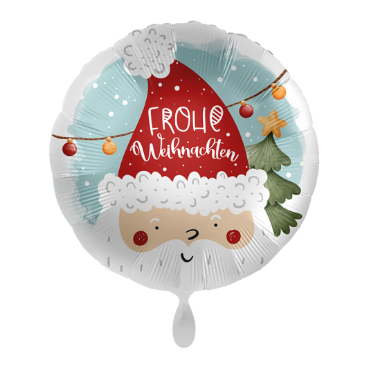 1 Balloon - Cute Santa Head - GER - Luftballon-Welt 