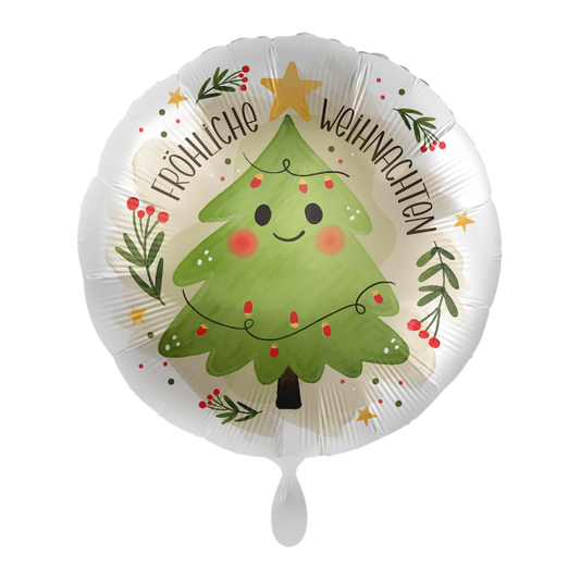 1 Balloon - Happy Christmas Tree - GER - Luftballon-Welt 
