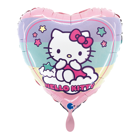 1 Balloon - Hello Kitty Rainbow