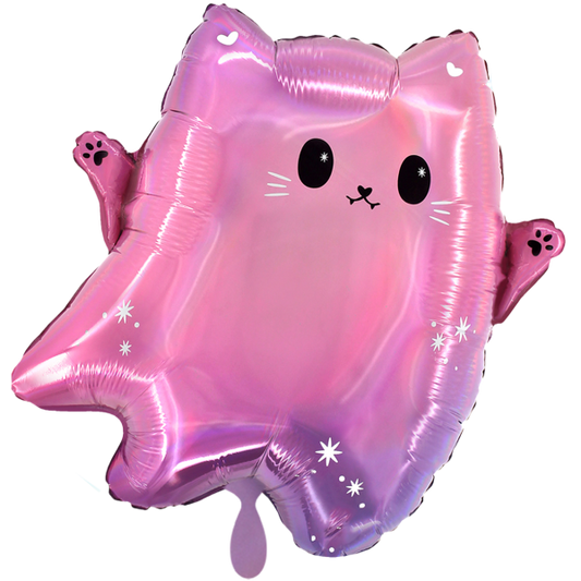 1 Balloon - Kawaii Ghost Cat - Luftballon-Welt 