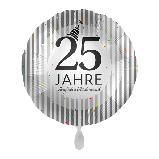 1 Balloon - Silver Stripes - GER - Luftballon-Welt 