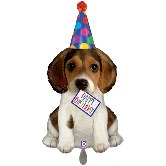 1 Balloon XXL - Birthday Puppy - Luftballon-Welt 
