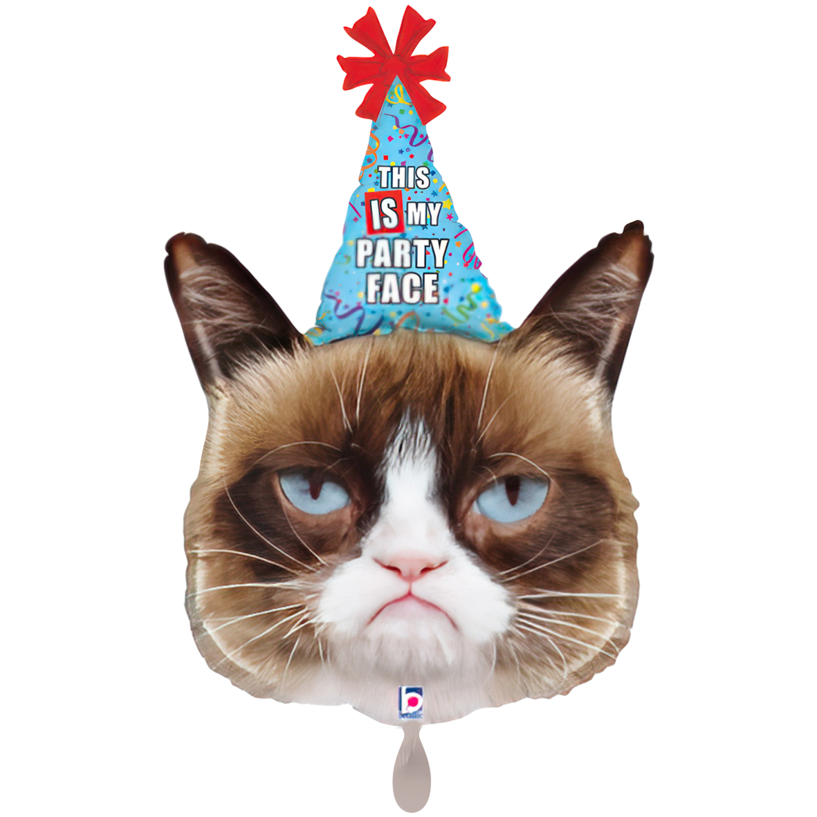 1 Balloon XXL - Grumpy Cat Party Face - Luftballon-Welt 