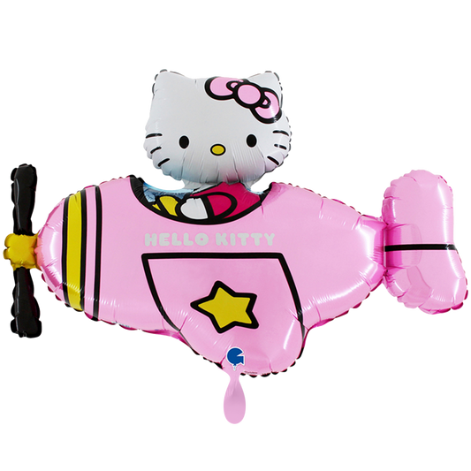 1 Balloon XXL - Hello Kitty Airplane Pink - Luftballon-Welt 