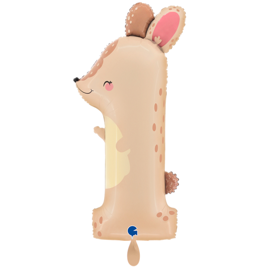 1 Balloon XXL - The Puppyloons - Number 1 Bunny - Luftballon-Welt 
