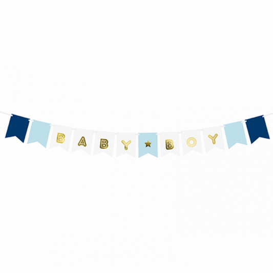 1 Bannergirlande - Baby Boy - Luftballon-Welt