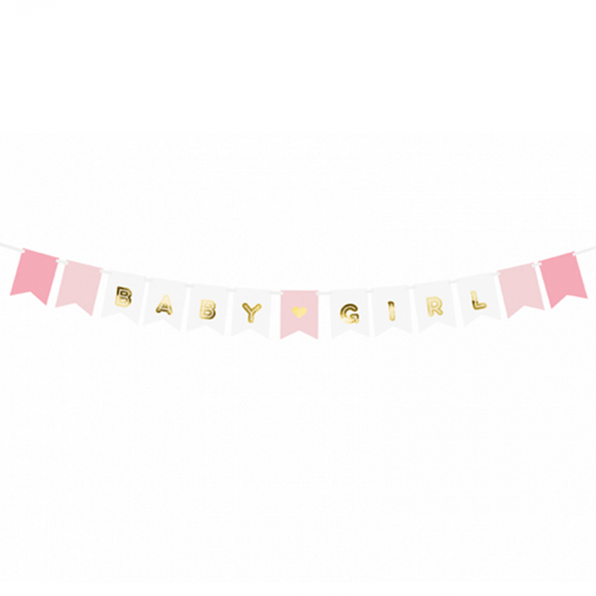 1 Bannergirlande - Baby Girl - Luftballon-Welt