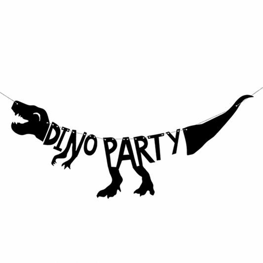 1 Bannergirlande - Dino Party - Luftballon-Welt