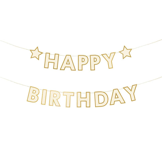 1 Bannergirlande - Happy Birthday Mix - Luftballon-Welt